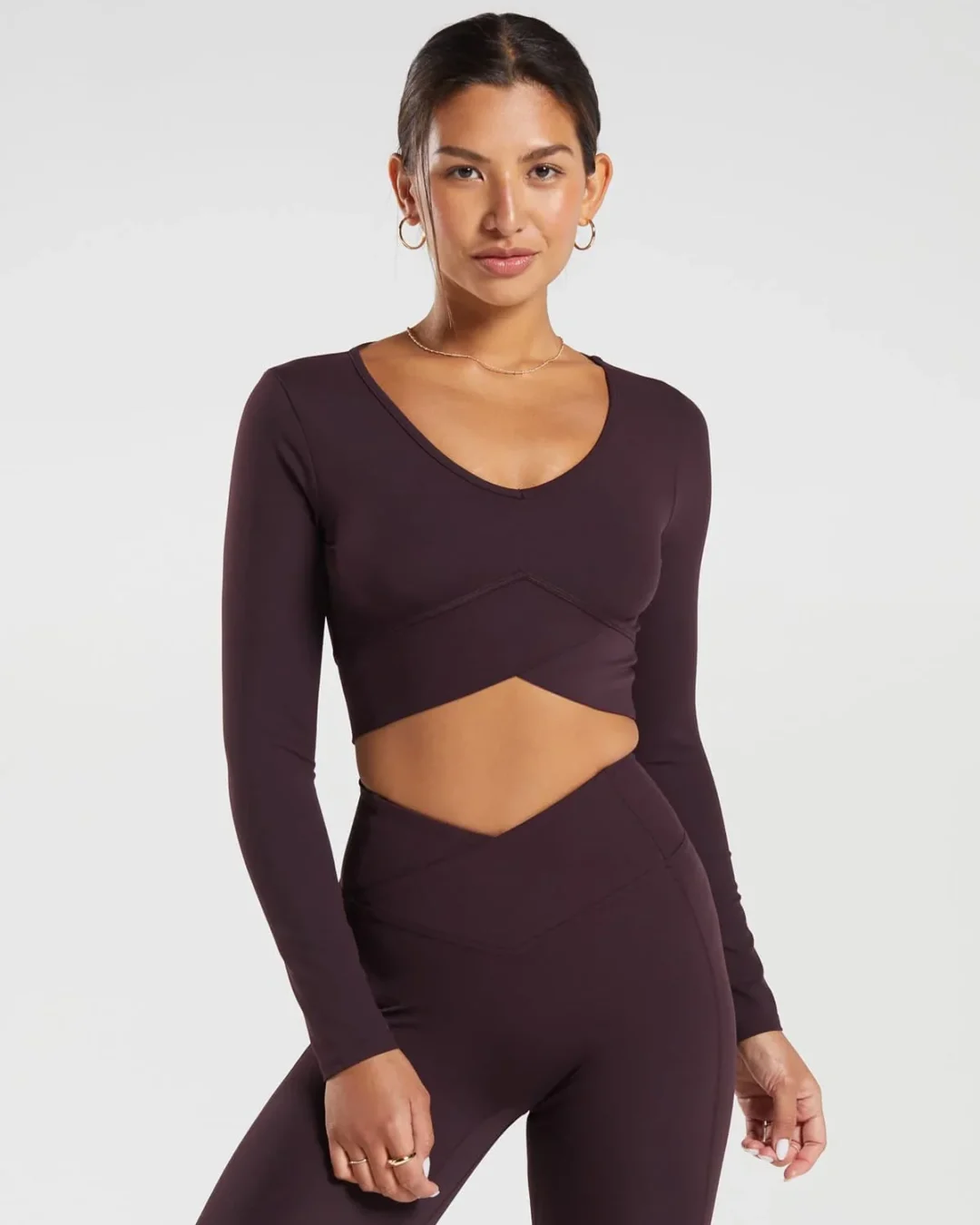 Crossover Long Sleeve Brown
